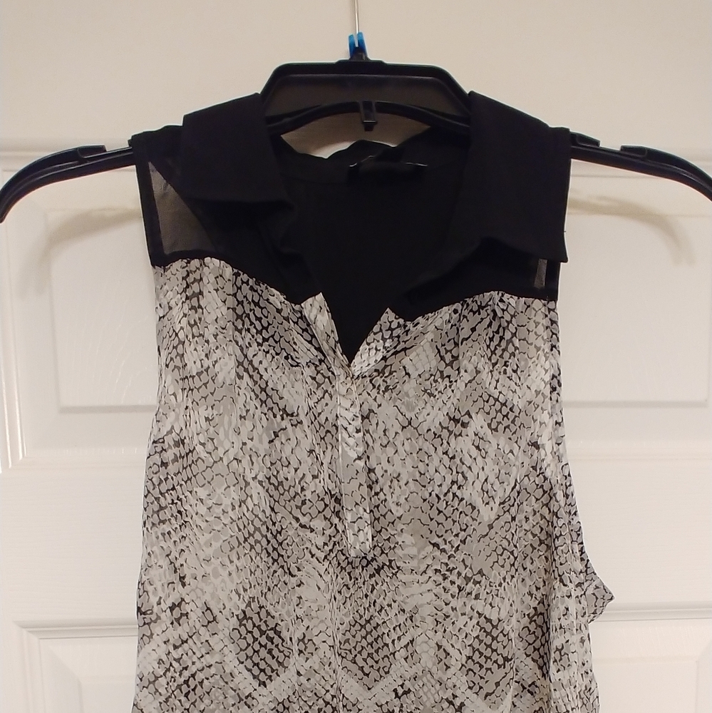 Bebe sheer high neck top